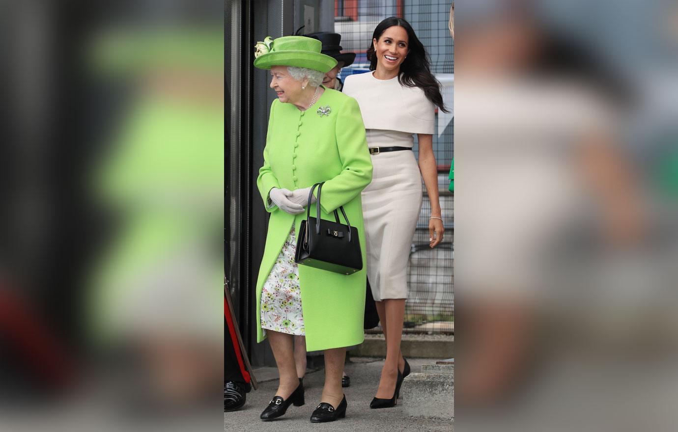 Meghan Markle Queen Elizabeth Smile Royal