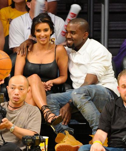 //kim kardashian kanye west lakers game _ _