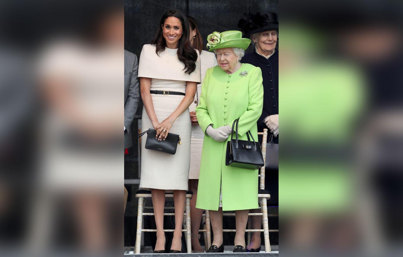 Meghan Markle Queen Elizabeth Smile Royal