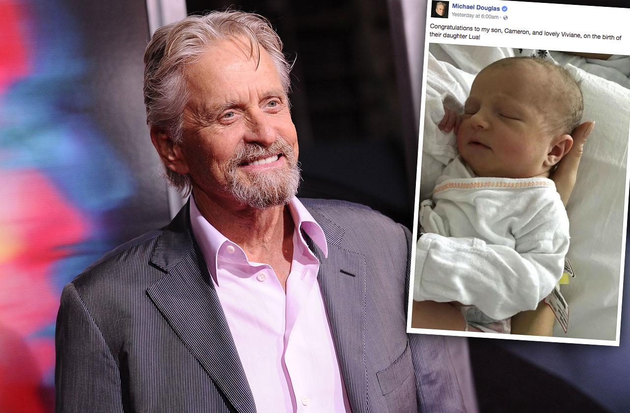 //Michael Douglas Granddaughter First Photo pp