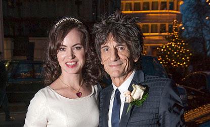 //ronnie wood sally humphries wedding