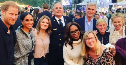 oprah winfrey awkwardly interrupts meghan markle speech godmothers bookstore