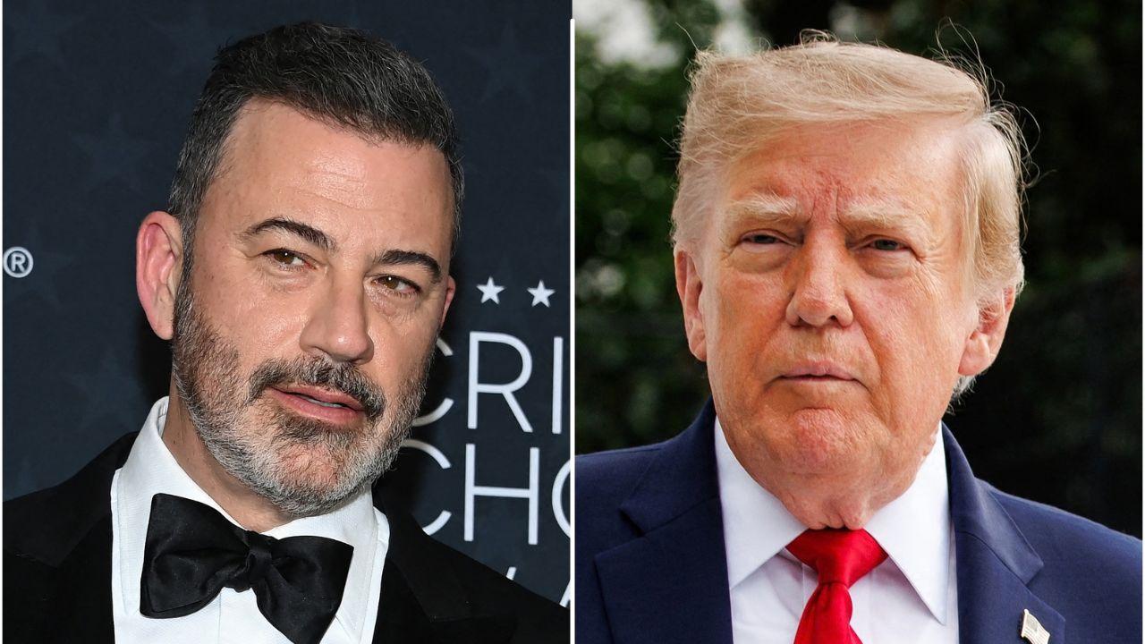 picture of jimmy kimmel and donald trump