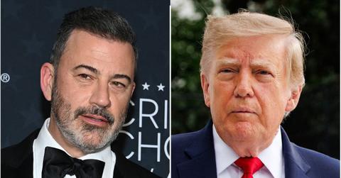 picture of jimmy kimmel and donald trump