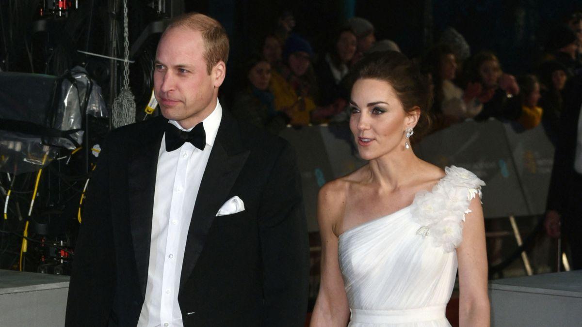 image of Kate Middleton and Prince William were confronted with a pointed question about the monarchy on the BAFTAs red carpet.