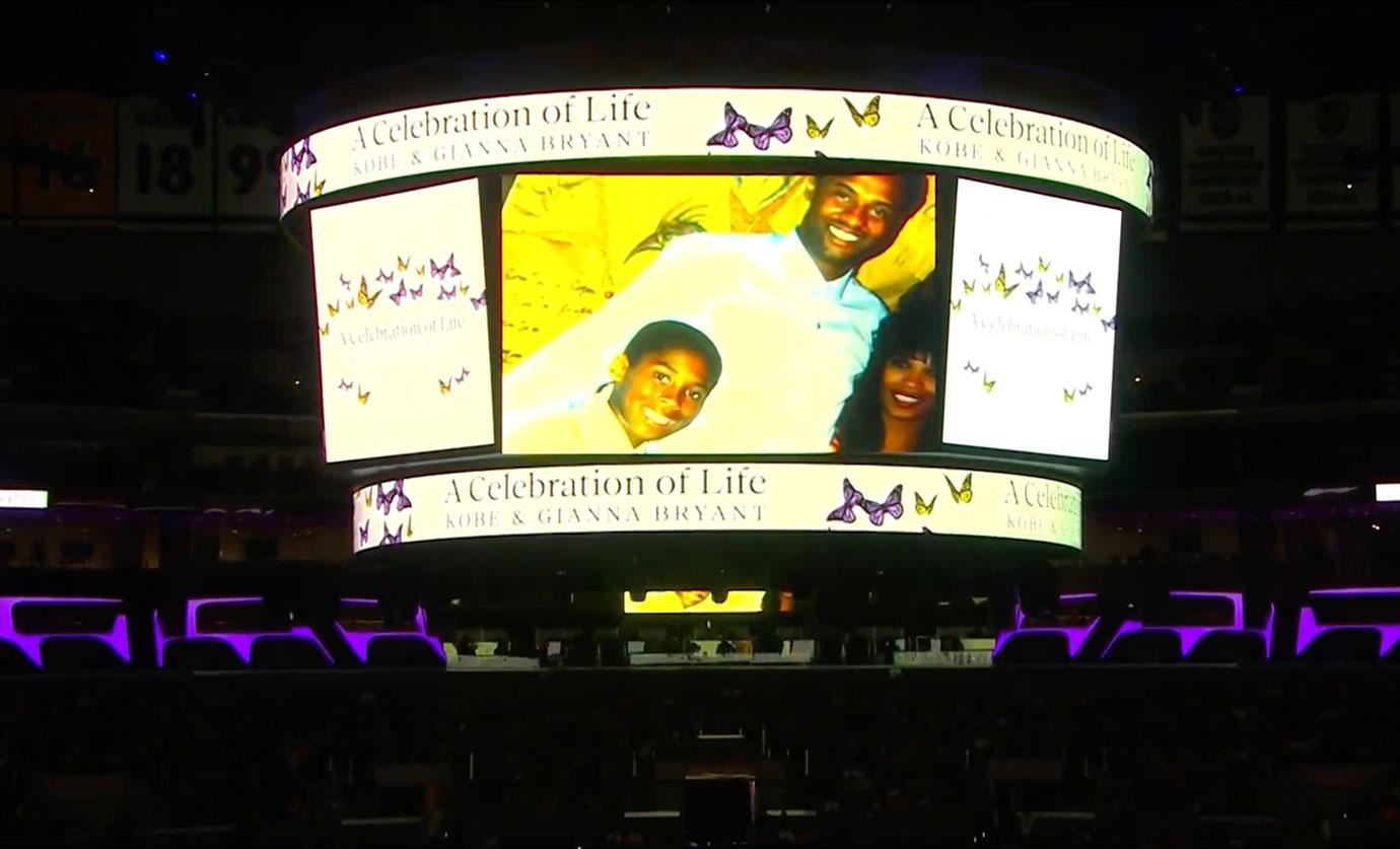 //kobe bryant memorial live staples center killed helicopter crash video photos