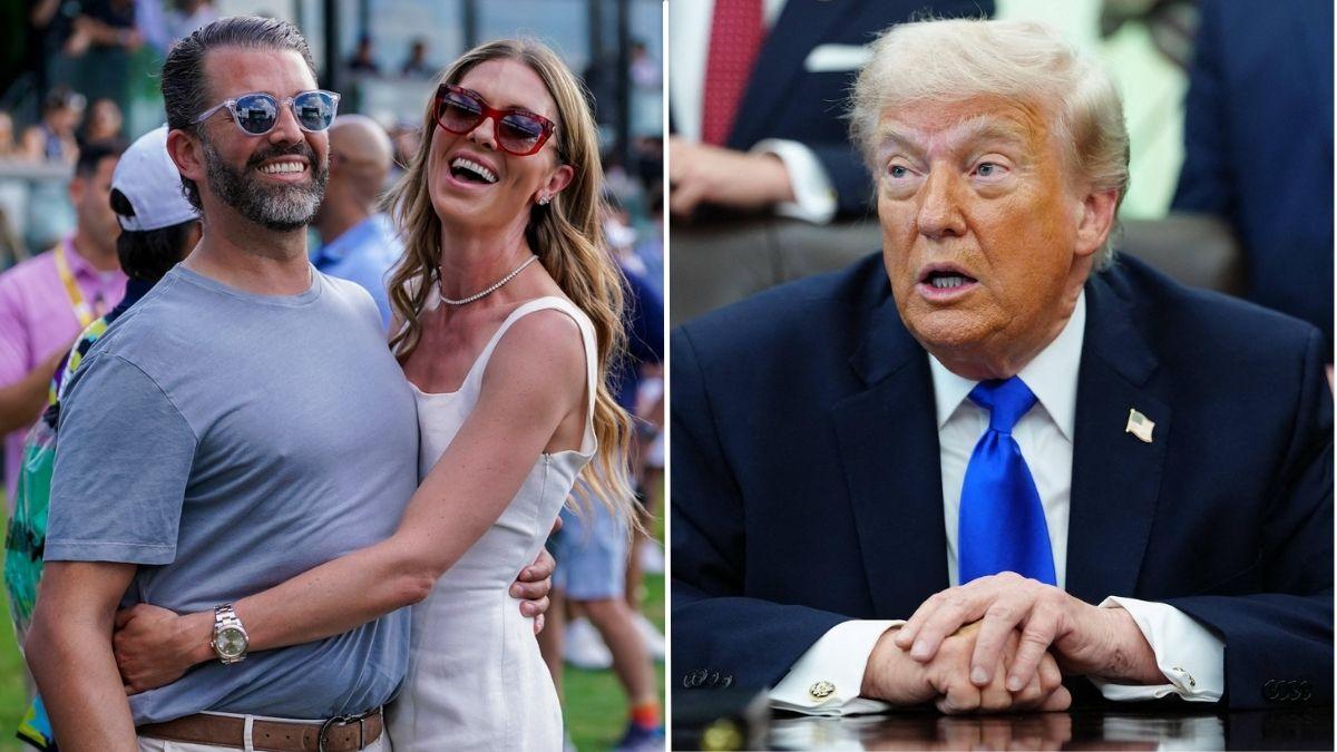 Photo of Donald Trump Jr., Bettina Anderson, Donald Trump