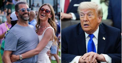 Photo of Donald Trump Jr., Bettina Anderson, Donald Trump