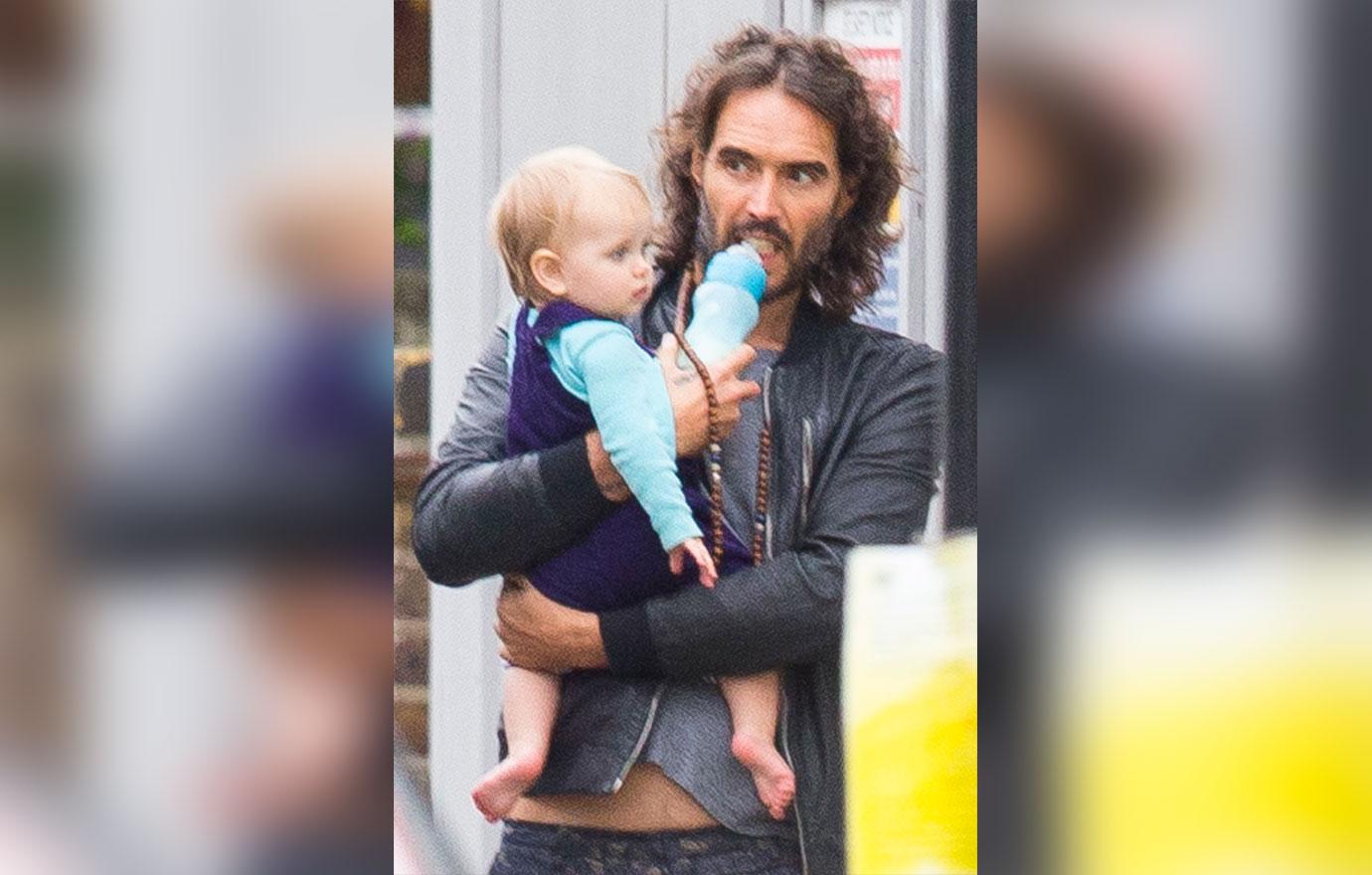 Russell Brand baby daughter photo