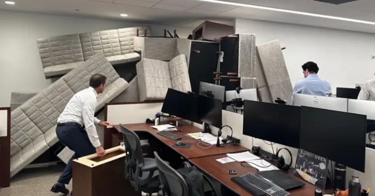 Photo of employees inside 345 Park Avenue