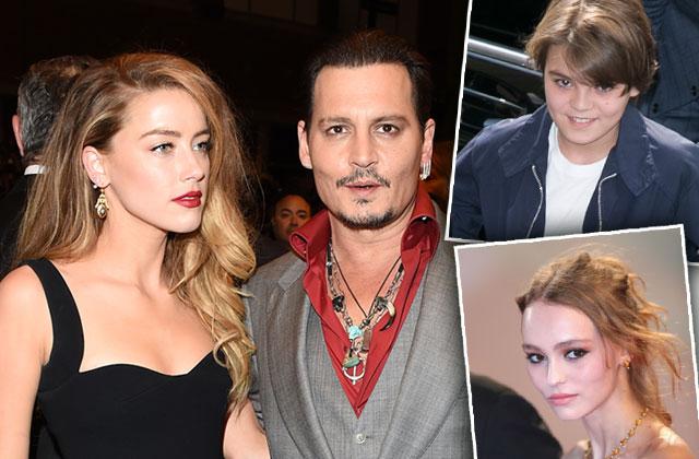 amber heard johnny depp divorce kids lily rose jack