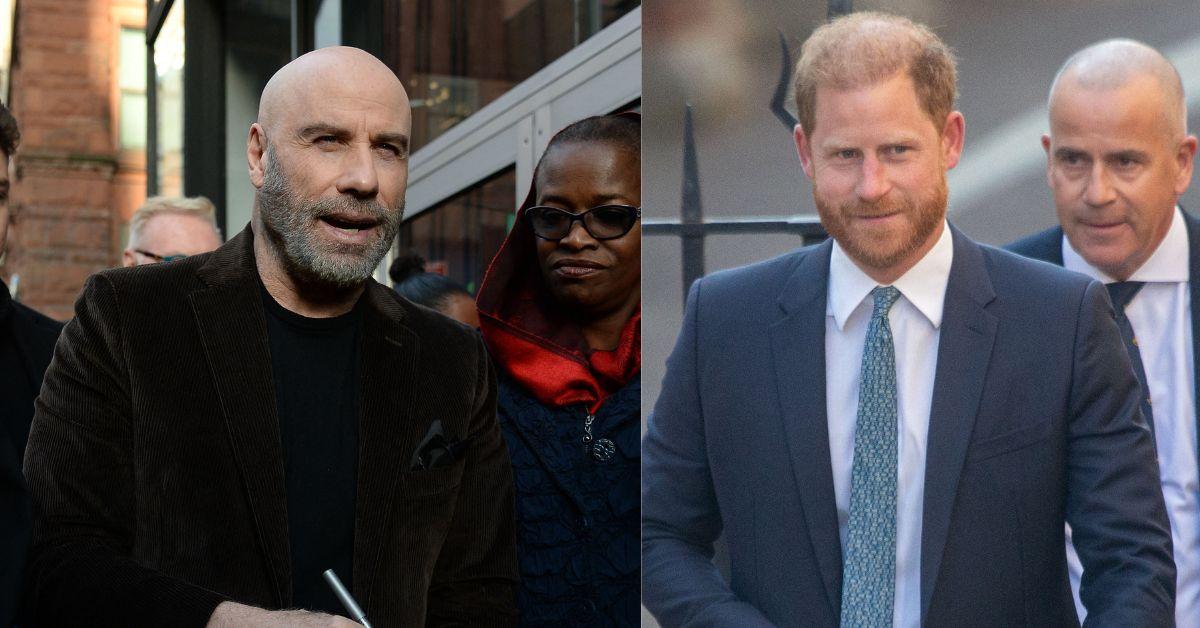 john travolta prince harry hollywood bromance princess diana
