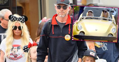 Jessica Simpson Sister Ashlee Simpson And Kids Enjoy Disneyland