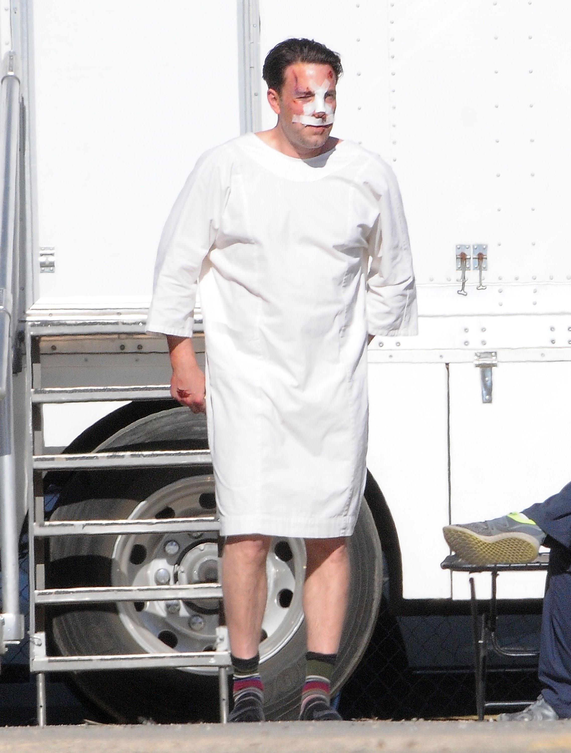 Ben Affleck Plastic Surgery Rumors Bloody On Set