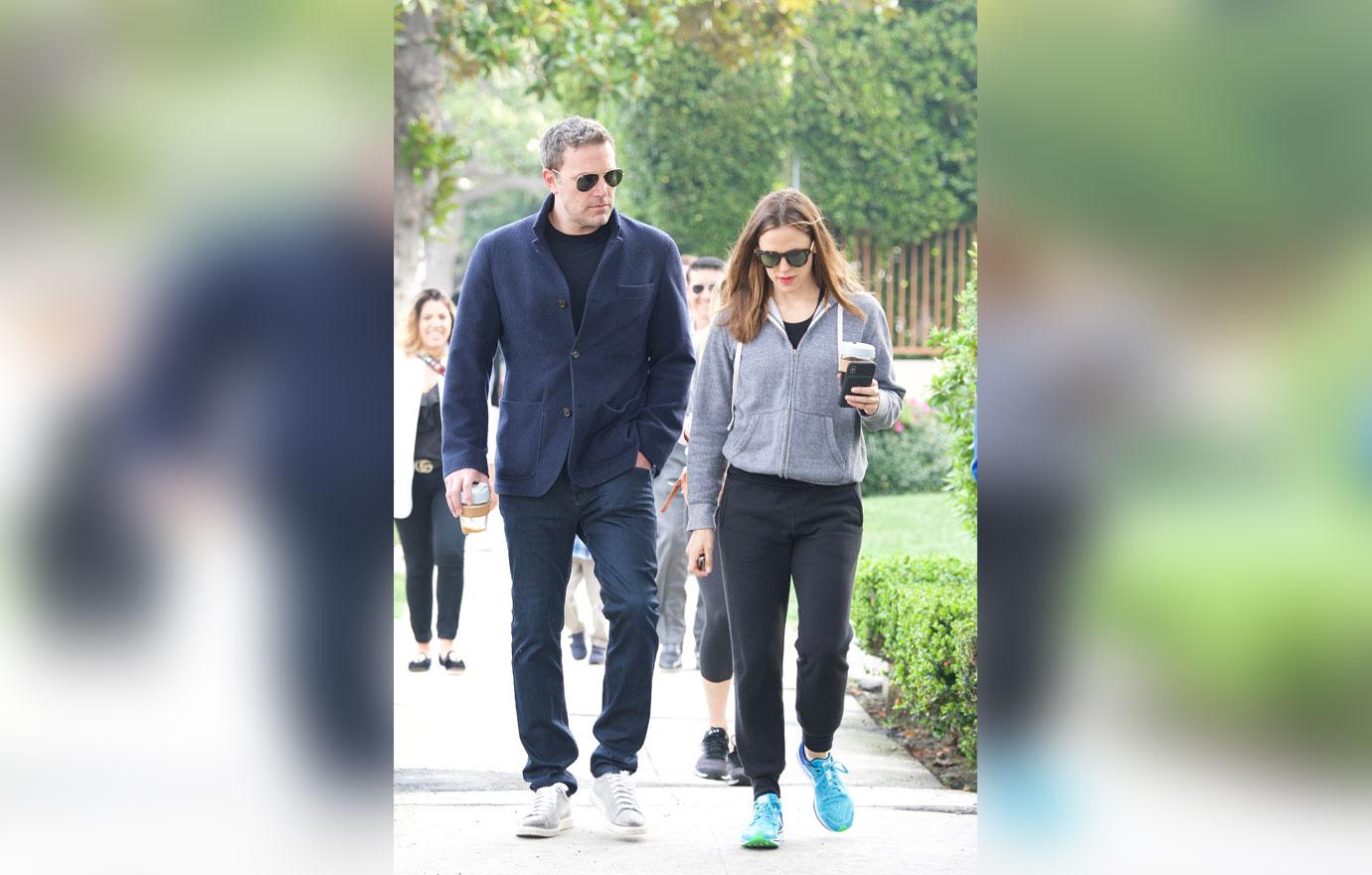 Ben Affleck Happy During Walk With Ex Jen Amid Talks Of Shacking Up With Lindsey