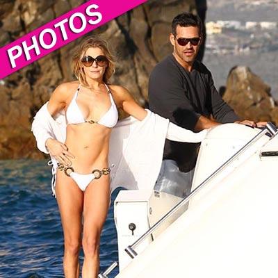 //leann rimes white bikini