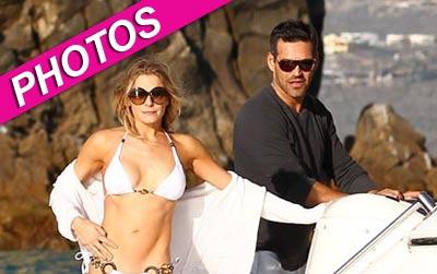 //leann rimes white bikini