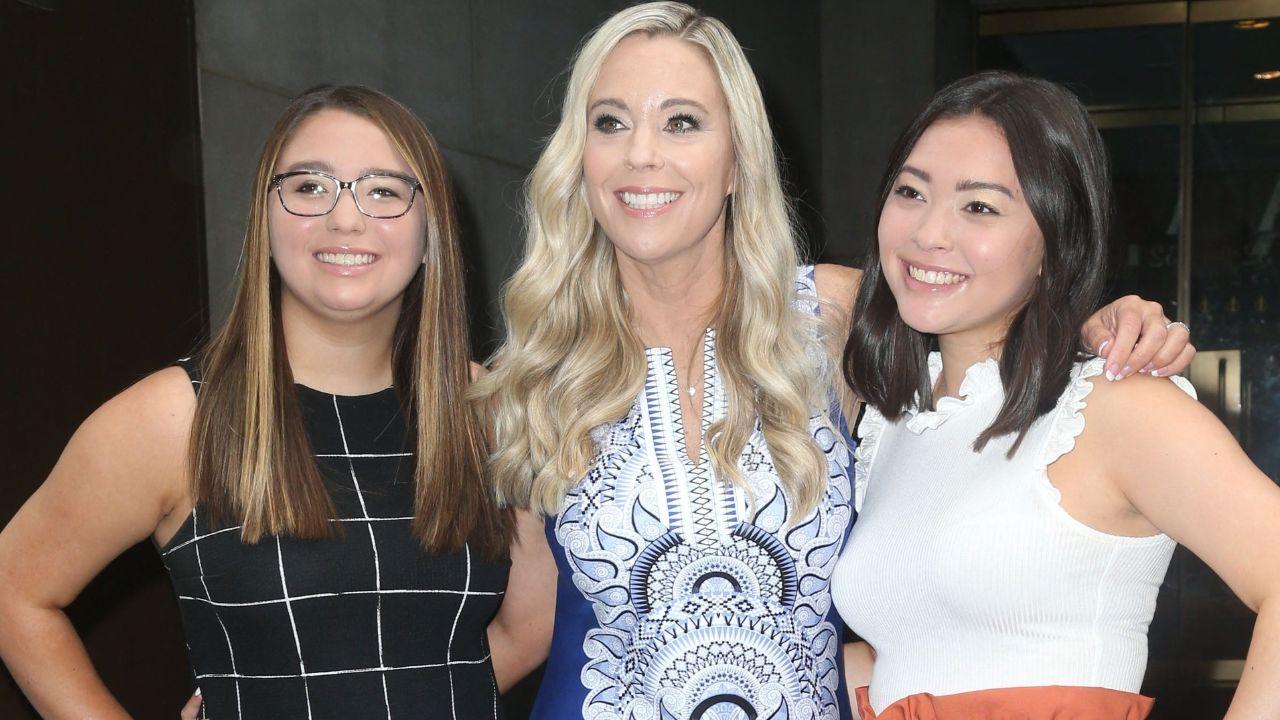 Kate with her daughters, Cara and Mandy
