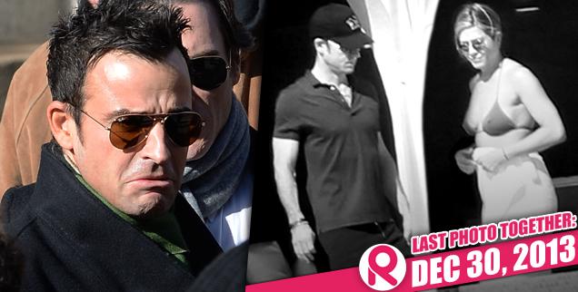 //jennifer aniston justin theroux last photo together dec