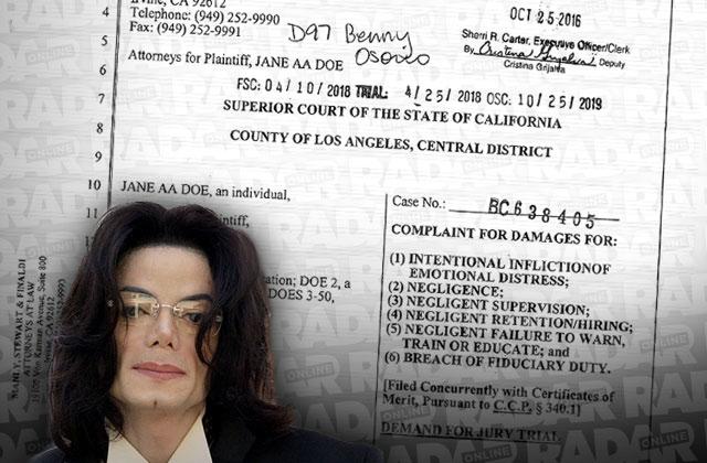 michael jackson sex abuse lawsuit court documents