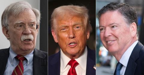 picture of John Bolton, Donald Trump and James Comey
