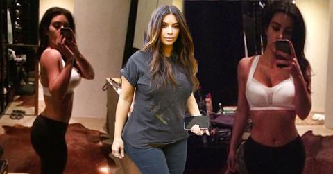 Kim Kardashian Pregnancy Weight Loss Selfie Motivation