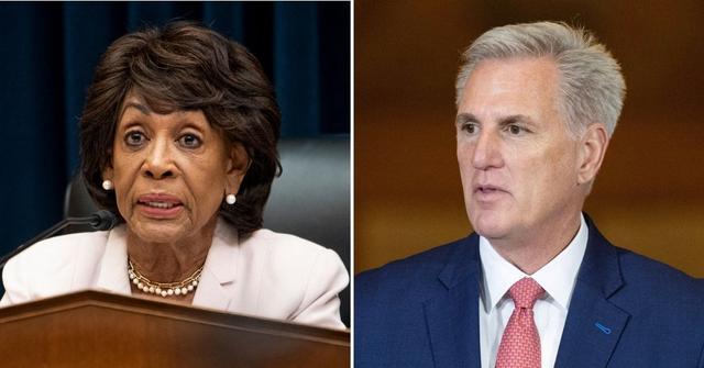 maxine waters trash kevin mccarthy save house speaker gop vote oustjpg