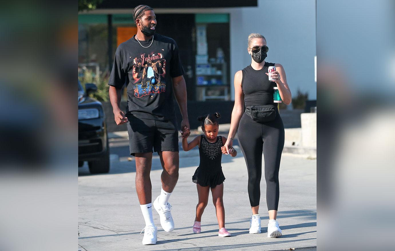 khloe kardashian cryptic messages ig tristan thompson third child boy texas trainer