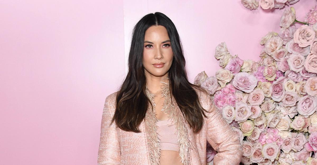 Olivia Munn Floral Backdrop