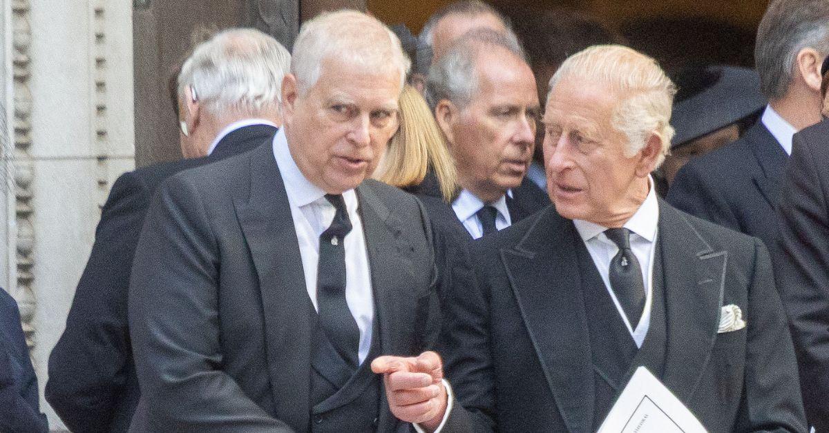 Photo of King Charles and Prince Andrew
