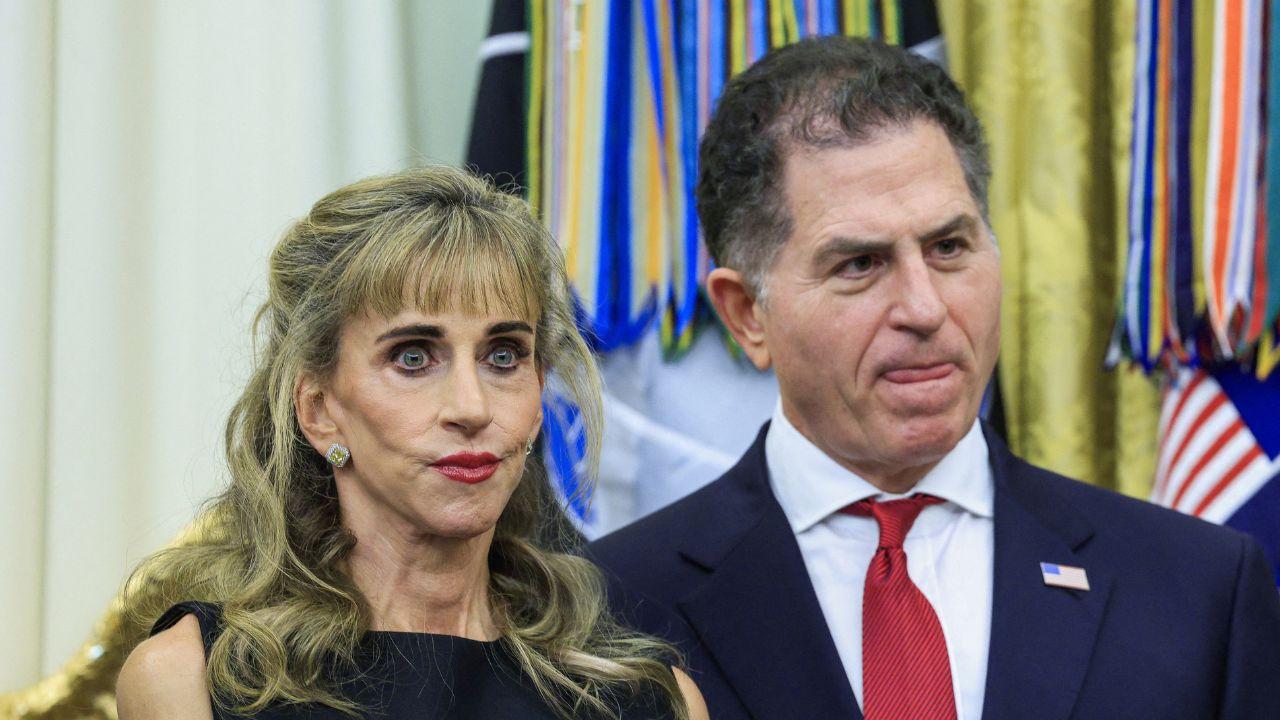 Photo of Susan Dell, Michael Dell 