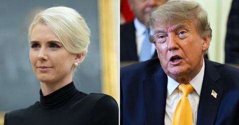 split image of Natalie Harp and Donald Trump