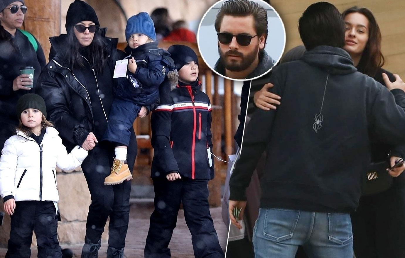 Kourtney Kardashian Kids Hit Slopes Utah