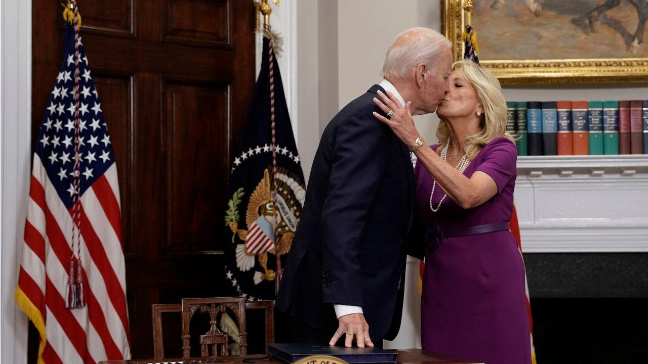 A photo of Joe and Jill Biden