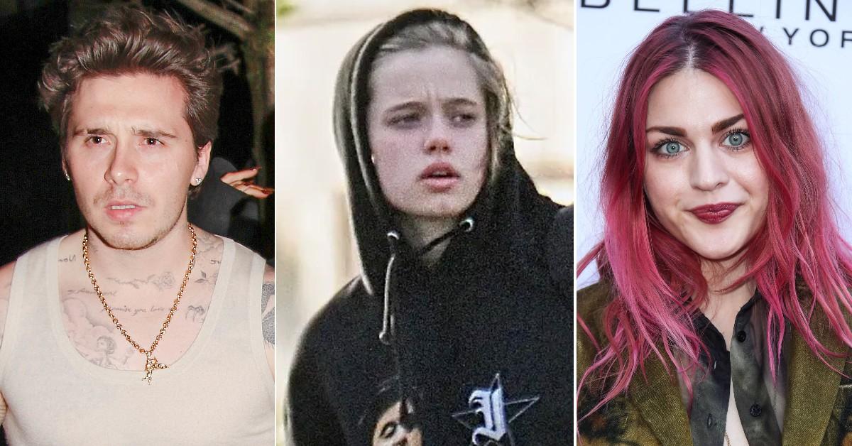 Split photos of Brookllyn Beckham, Shiloh Jolie-Pitt and Frances Bean Cobain 