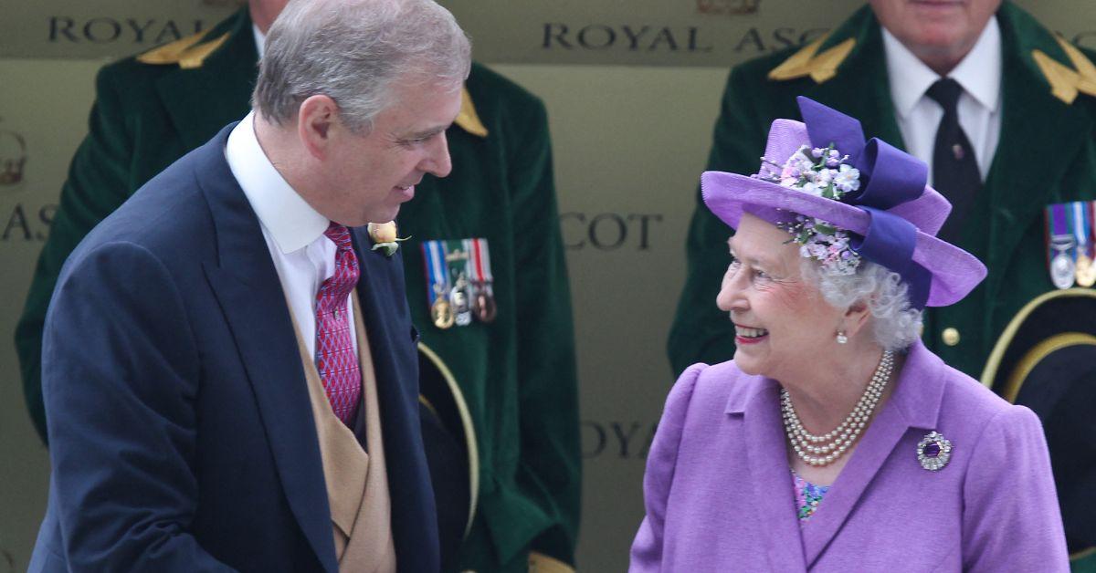 Photo of Queen Elizabeth and Prince Andrew