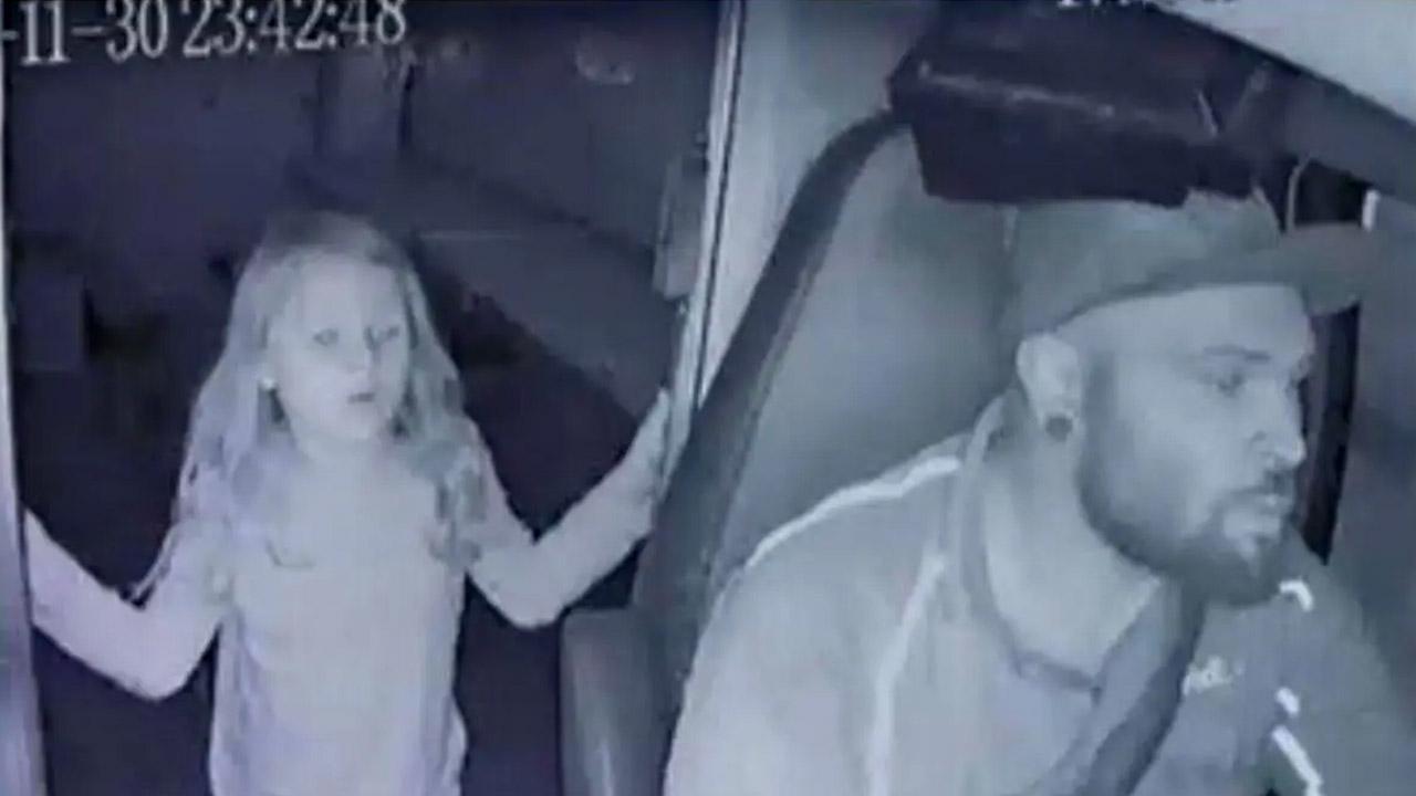 A camera in his delivery van captured the gruesome crime.