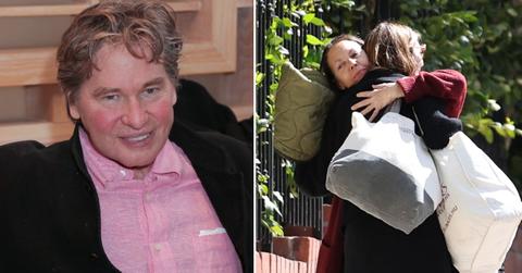 Split photo of Val Kilmer, Mercedes Kilmer and Joanne Whalley