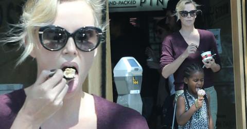 Charlize Theron Son Get Ice Cream Pics