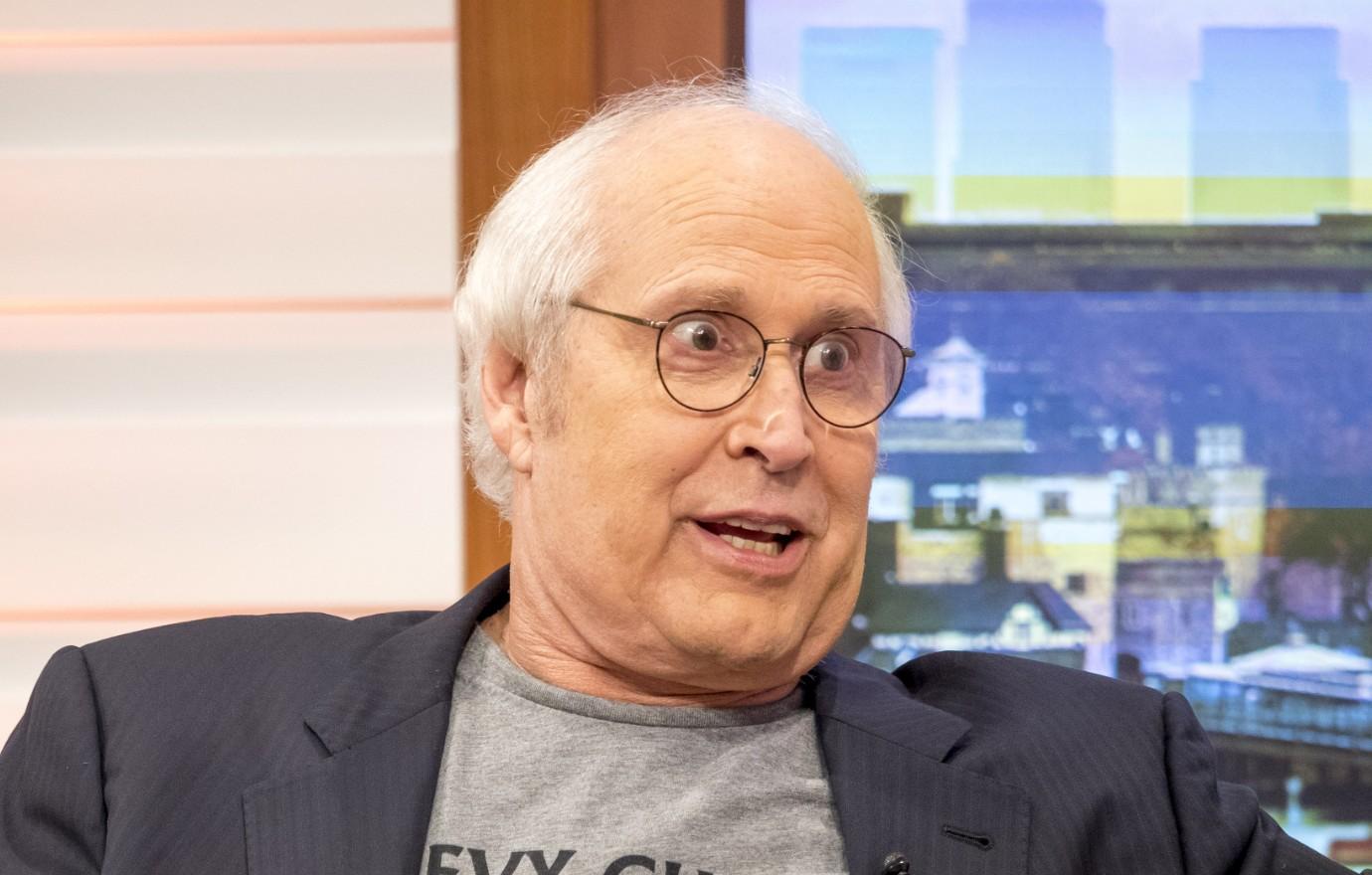 Chevy Chase in glasses