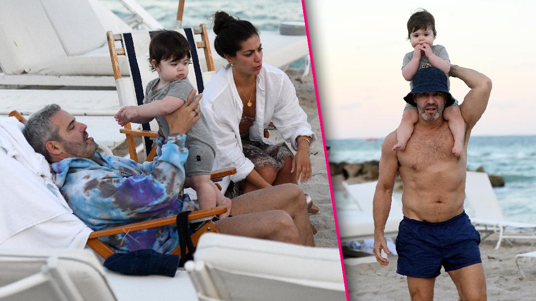 Andy Cohen Looks Buff On Beach With Baby Son