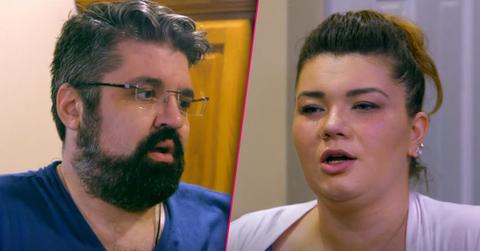 Andrew Glennon Closeup Looking Guilty and Amber Portwood Closeup Looking Angry