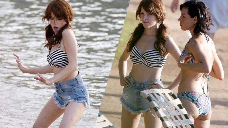 Anna Kendrick Bikini With Daisy Dukes