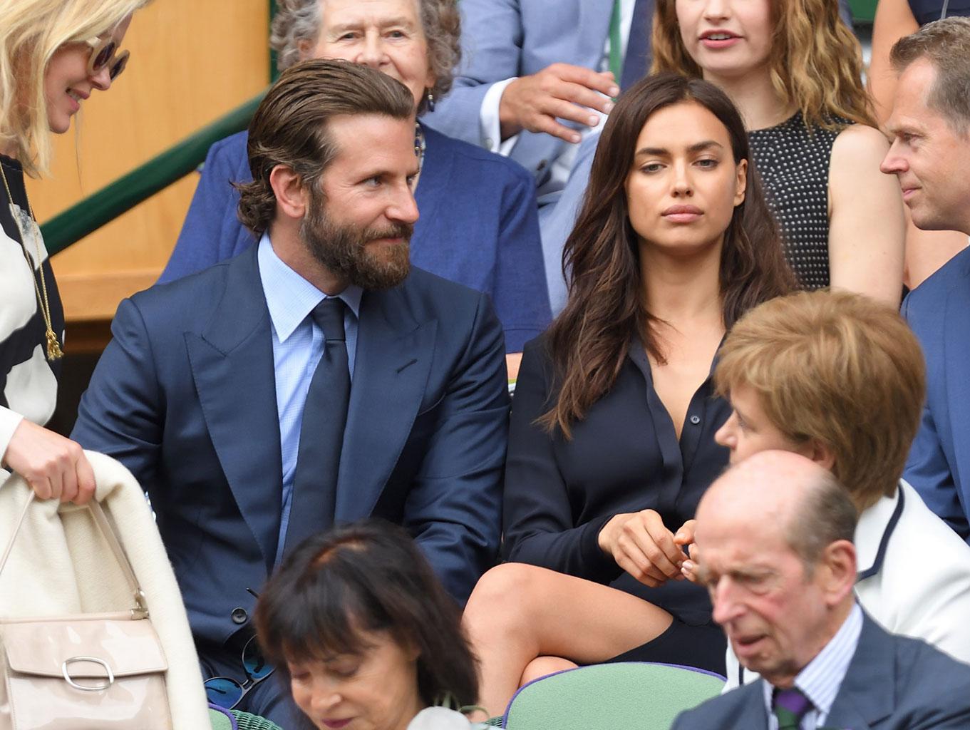 //Bradley Cooper Irina Shayk Wimbledon Fight