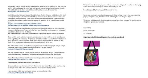 Read Joe Exotic Letter to Trump's Attorney General Begging for Pardon