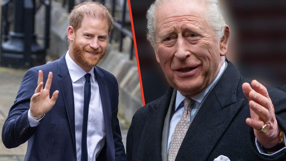 Photo of King Charles and Prince Harry
