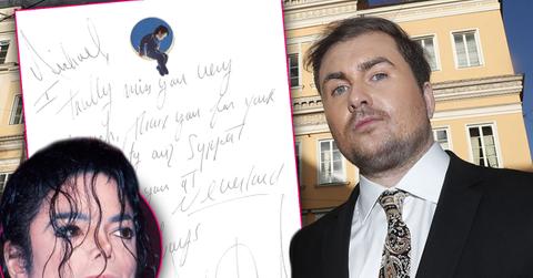 Michael Jackson Creepy Love Notes Underage Boy Michael Jacobshagen