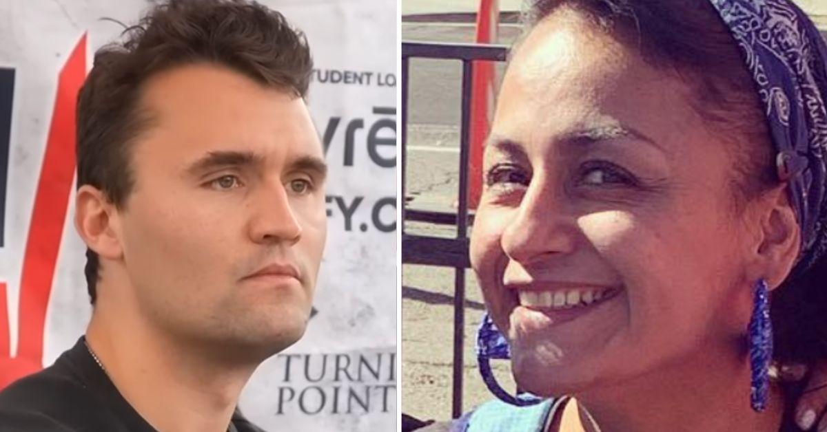 Photo of Charlie Kirk and Lola Olivares