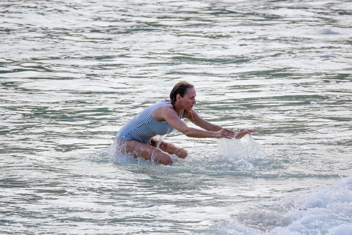 Uma Thurman Butt Underwear Wedgie St Barth