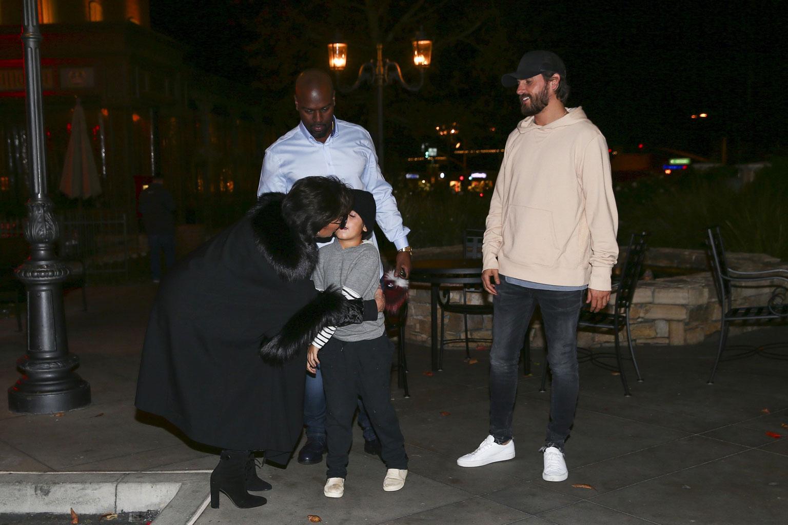 Mason Disick Kris Jenner Hug Snub